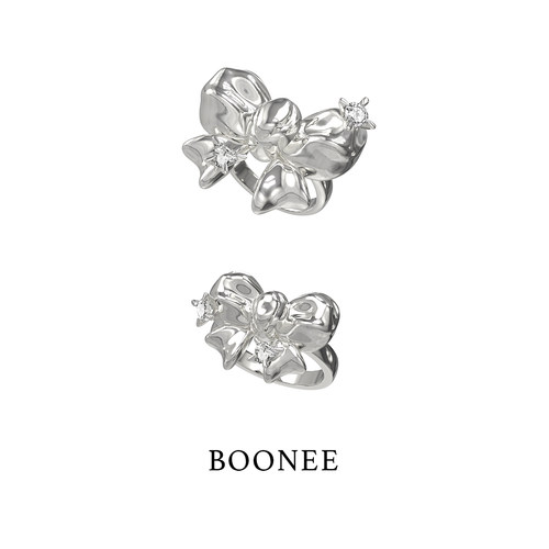 蝴蝶结戒指BOONEE时尚个性