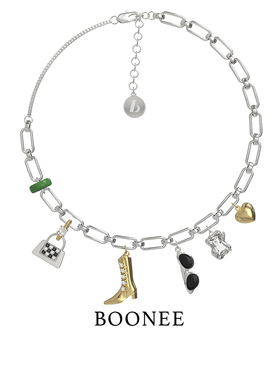 BOONEE摩登胶囊多元素吊坠项链2025年新款小众高级设计感锁骨链