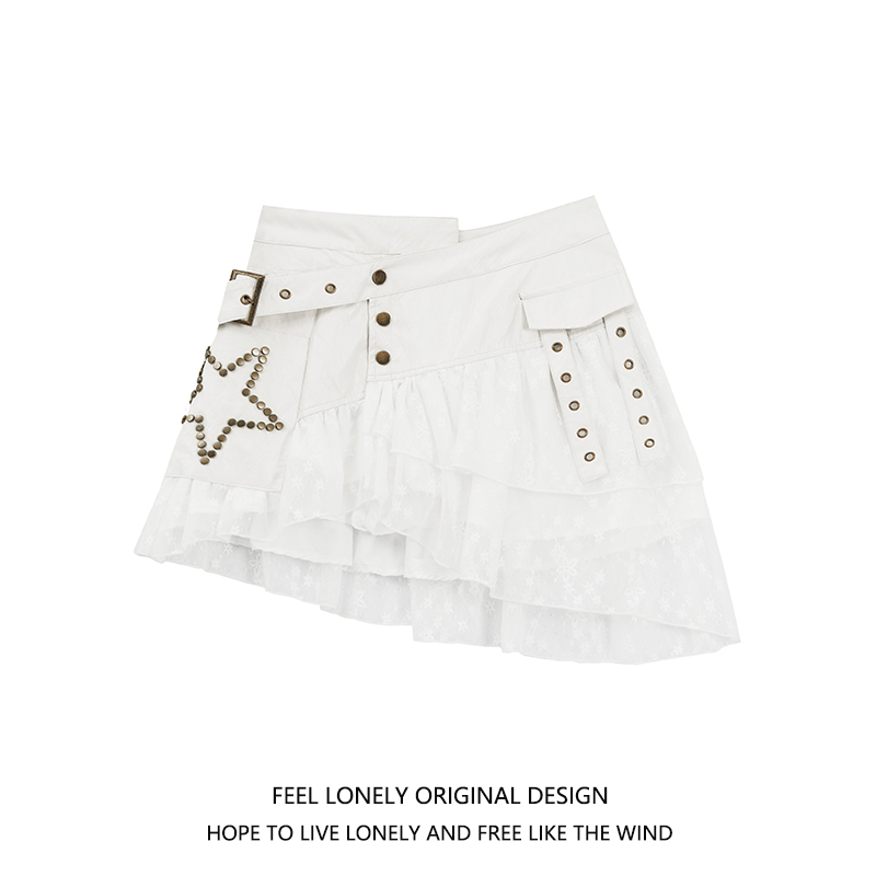 y2k辣妹显瘦不规则短裙