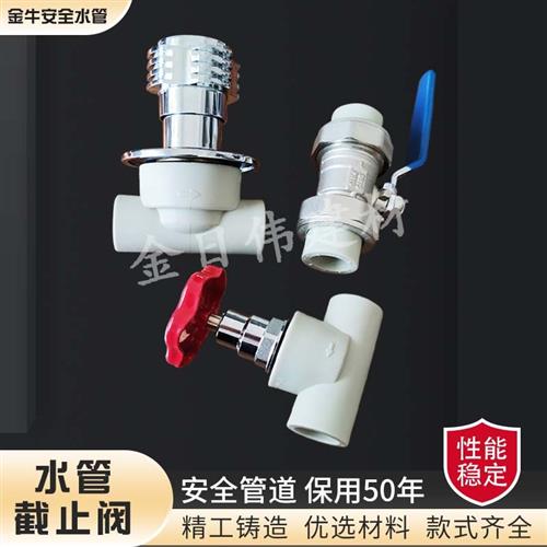 武汉金牛安全ppr水管配件阀门截止阀双活接球阀阀芯4分6分1寸2025