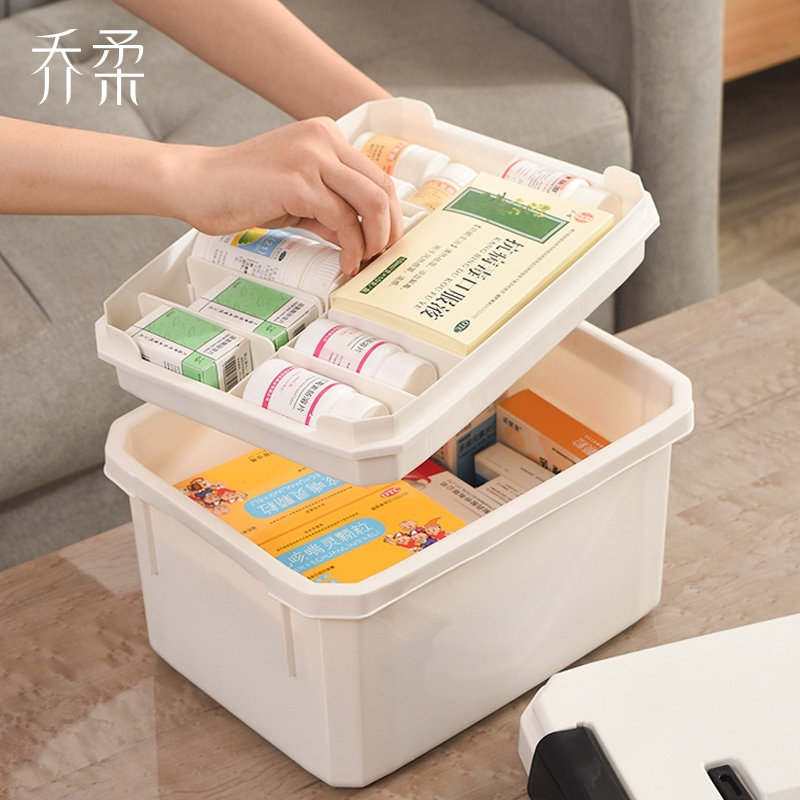 药箱送男友医药箱家用双层手提急救家庭医疗箱药品收纳盒放药盒子|ruв категории получать отделка, семьи, хранения приборов, ящик, комплект - от Buy2taobao.com для оказания профессиональной услуги покупки агента Taobao