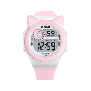 2025新款电子手表女款小学生幼儿园女童女孩兔子可爱防水男童男孩