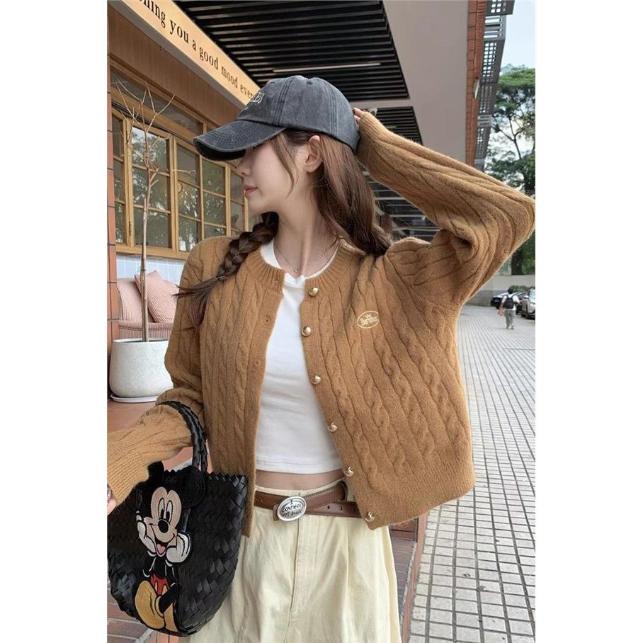 秋季女小香风毛衣外套女
