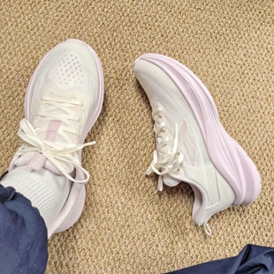 李宁轻风跑步鞋女鞋秋季新款透气舒适轻便减震体考软底运动休闲鞋