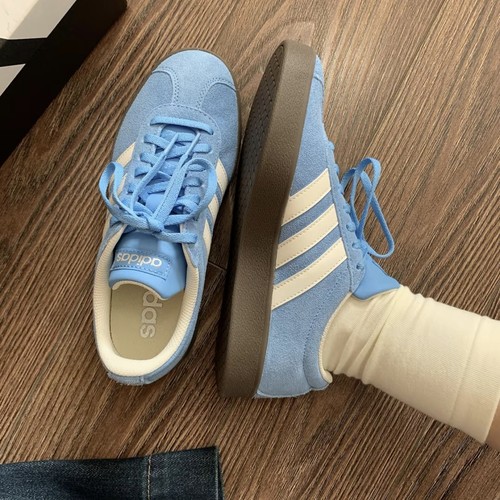 阿迪达斯T头鞋VL COURT复古休闲板鞋德训鞋男女运动鞋