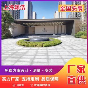 户外不锈钢廊架园林景观二进门风雨连廊钢结构长廊小区雨棚过道