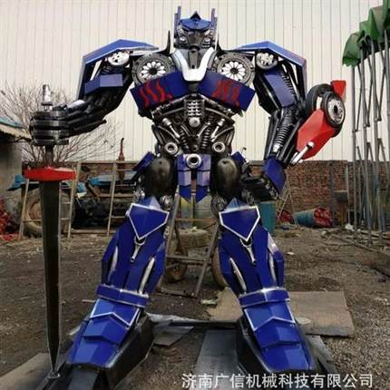 大型机器人手办模型铁艺变形金刚汽车人大黄蜂擎天柱/米摆件