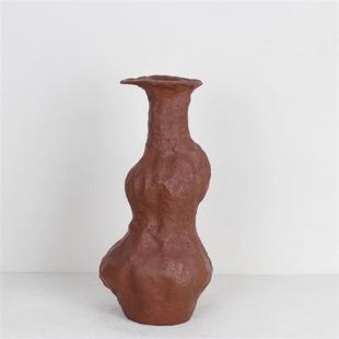 树脂花瓶插花复古家居摆件民宿咖啡馆工作室装 ins风北欧式 饰简约