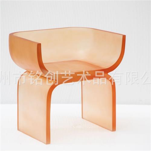 酒店透明树脂升降凳子水晶亚克力设计师椅客餐厅吧台家用休闲椅子