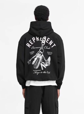 REPRESENT 24FW HOODIE美潮高街运动休闲宽松重磅纯棉连帽衫卫衣