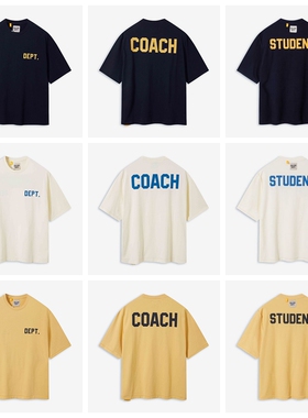 25SS新款潮牌短袖夏季GALLERY DEPT美式复古字母双面穿印花T恤男