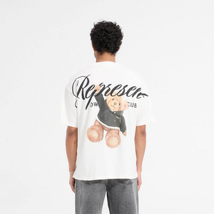 Represent Harrods Bear 联名限定款美潮小熊玩偶男女情侣短袖T恤