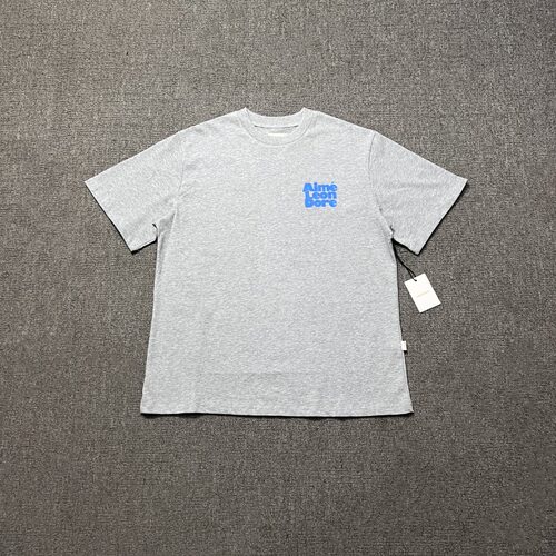 简约纯色T-Shirt字母印花短袖T恤男女Aime Leon Dore小众潮牌上衣