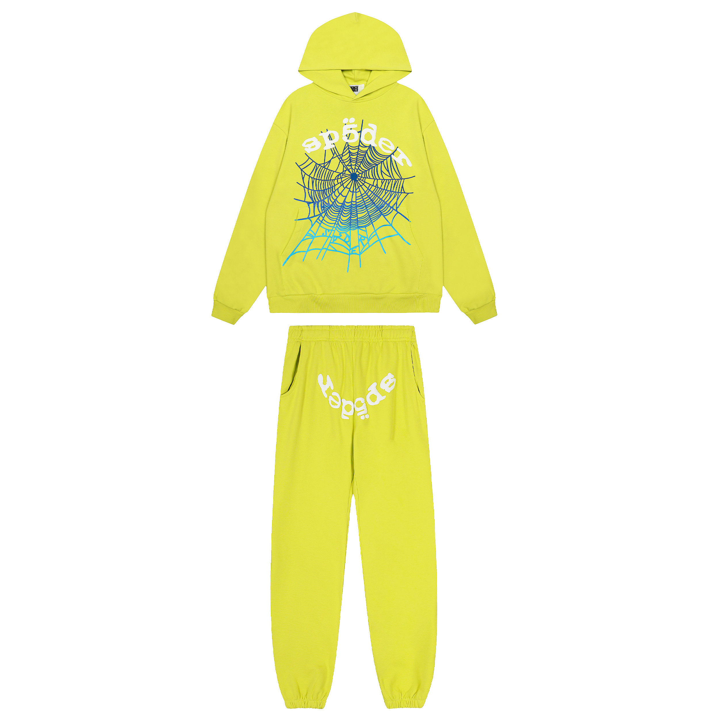 美式SP5DER街头连帽卫衣束脚裤套装男女款蜘蛛网印花长袖休闲秋季,男装,休闲运动套装,淘宝优惠券,粉丝福利购,淘宝优惠卷