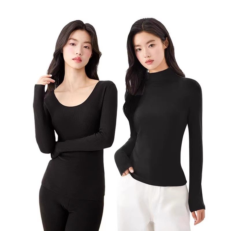 内茵保暖内衣女套装秋冬内搭加绒打底衫保暖套装
