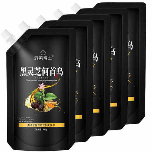 轻盈蓬松黑灵芝改善毛躁度美博士