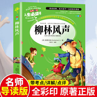 柳林风声正版书原著英国作家格雷厄姆创作的经典童话小学生三年级四年级课外书必读人民儿童文学教育推荐读本山东美术出版社rs