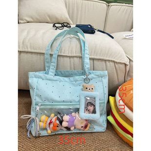 新款原创星冰乐二次元痛包通勤可爱单肩日常大容量托特波点包包