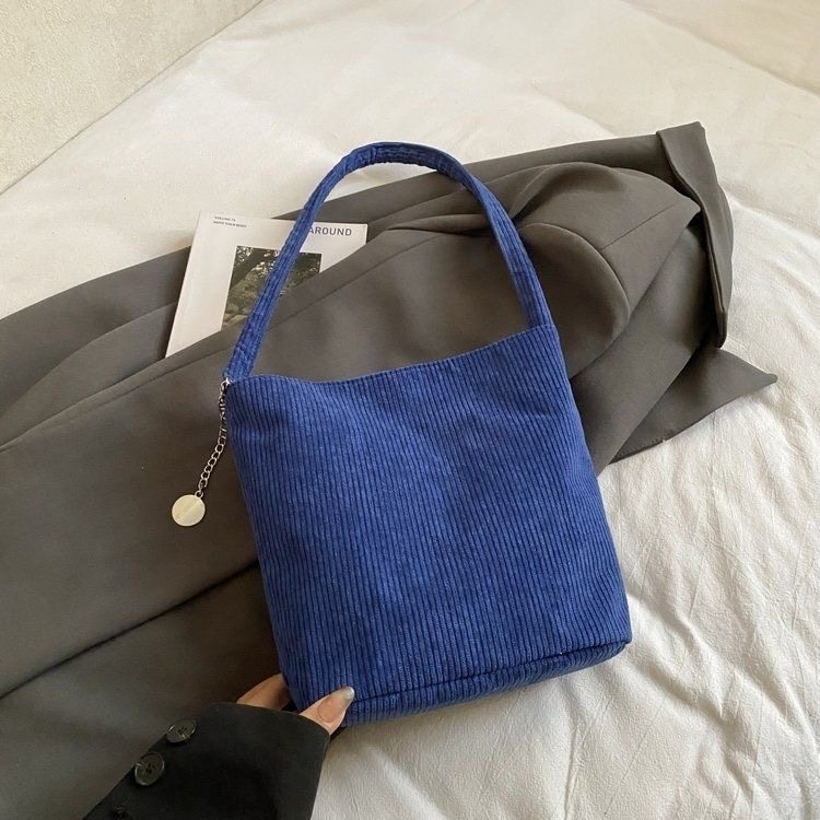 小众设计包包女2025新款高级感质感灯芯绒时尚通勤单肩水桶包,箱包皮具/热销女包/男包,托特包,淘宝优惠券,粉丝福利购,淘宝优惠卷