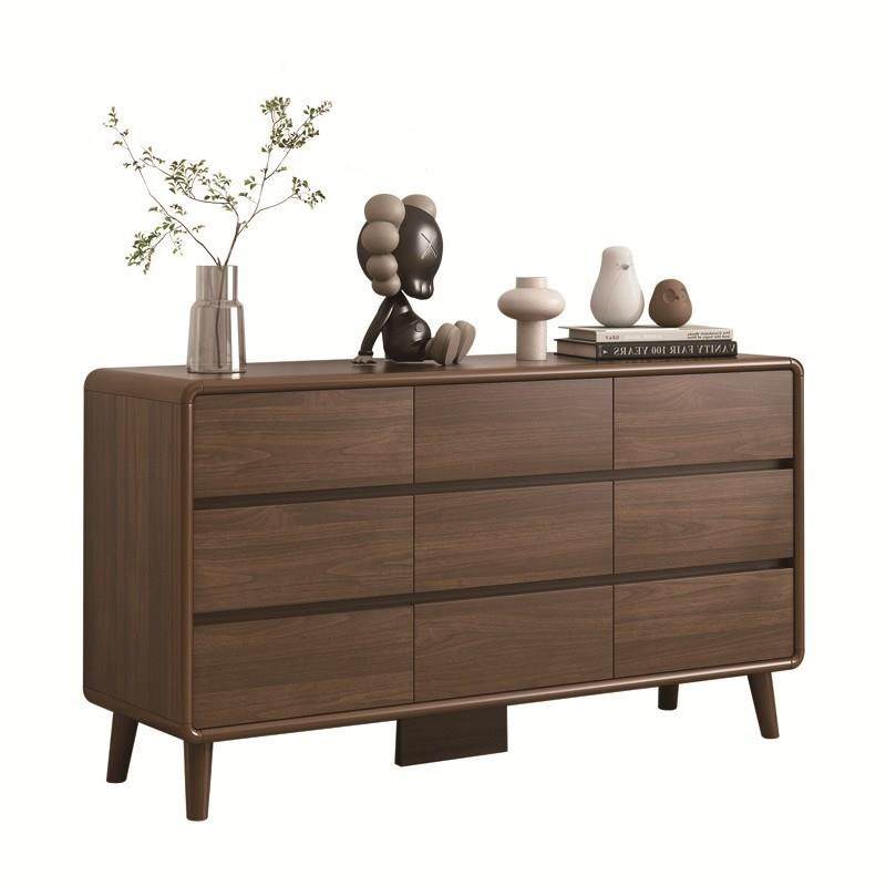 .中式卧室斗柜储物柜客厅收纳柜靠墙床尾九斗柜实木框五斗橱胡桃,住宅家具,斗柜,淘宝优惠券,粉丝福利购,淘宝优惠卷