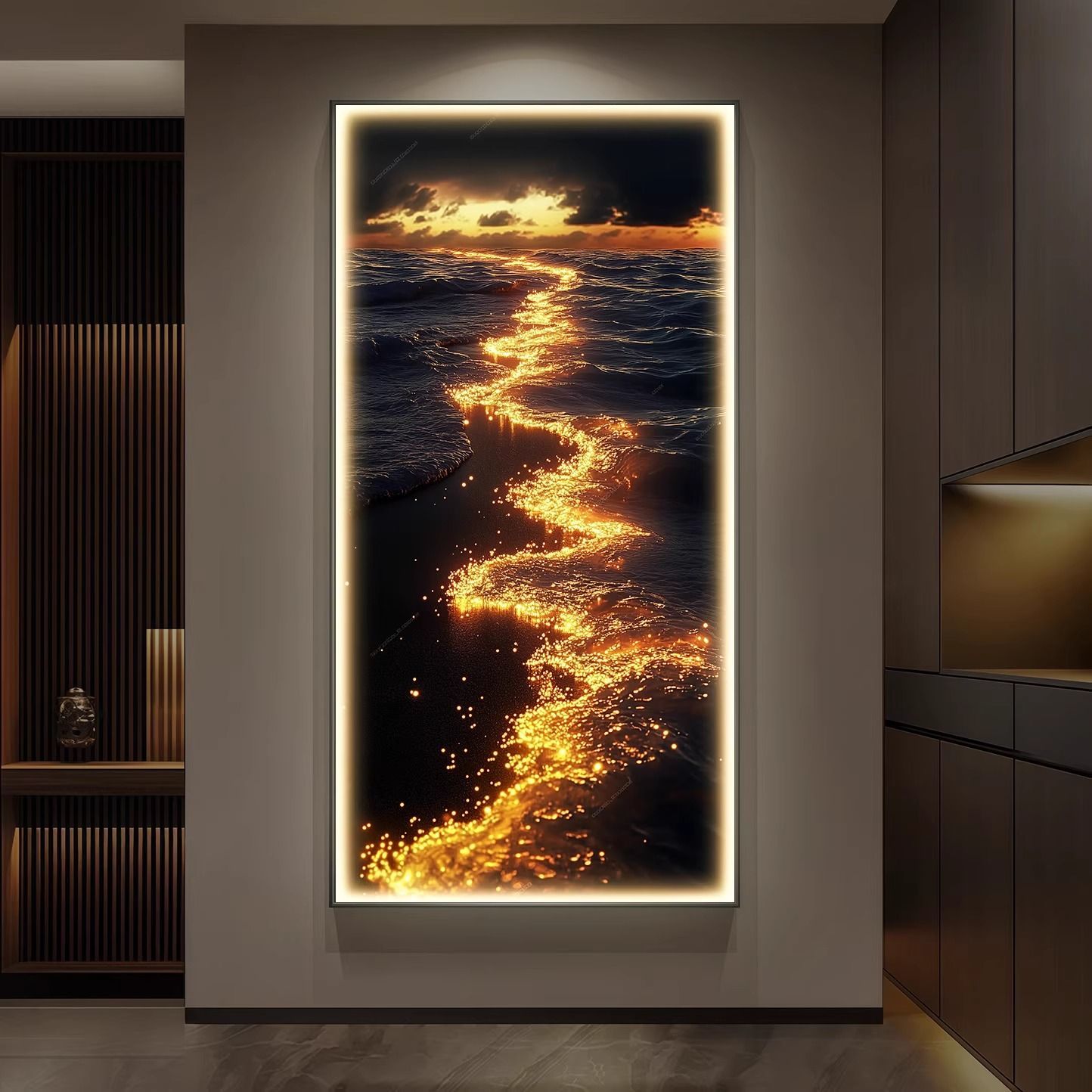 轻奢高级感入户玄关装饰