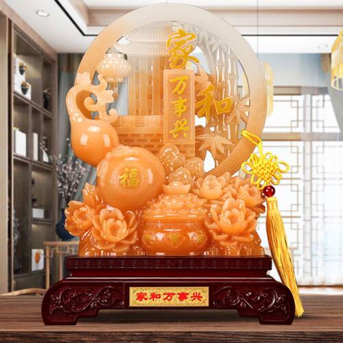 招财万事兴平安摆件玉石