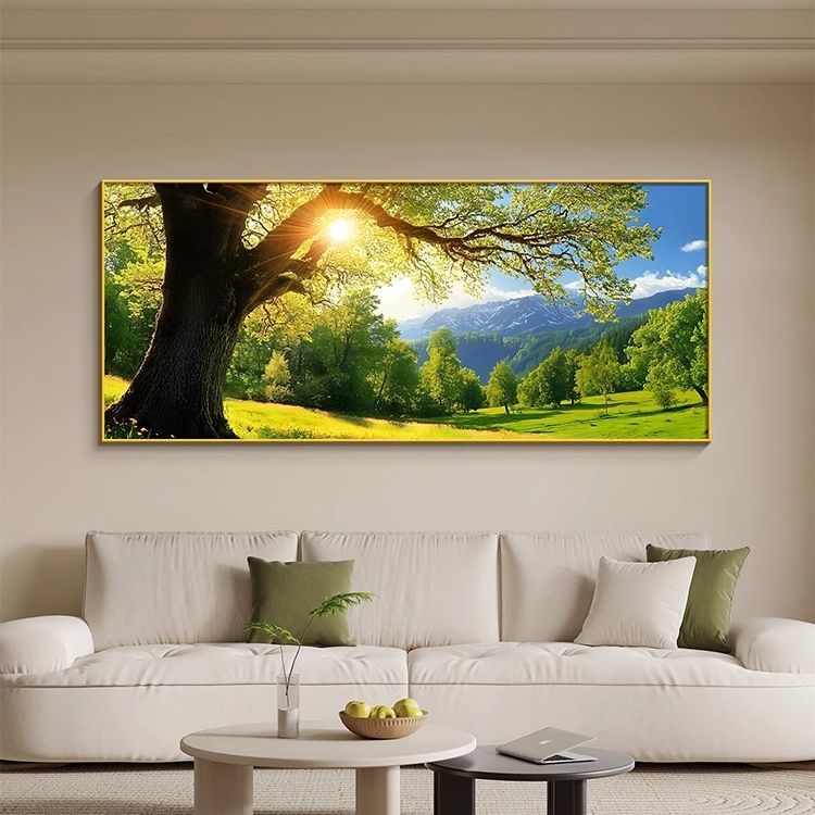 树木画自然风景装饰画现