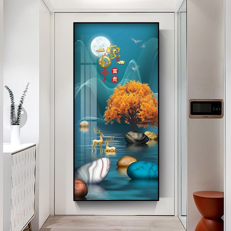 简约现代入户玄关装饰画