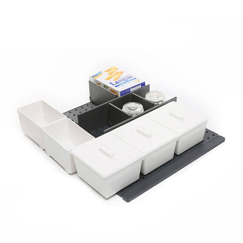 酷太（COOKTIME）厨房抽屉碗碟架家用餐具碗盘收纳置物架沥水碗柜