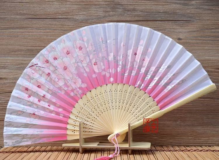 可折o叠小孩子儿童扇子古风公主女童女扇子舞蹈个普通好看女孩女