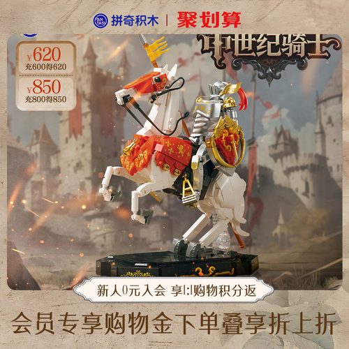 拼奇中世纪骑士模型玩具积木