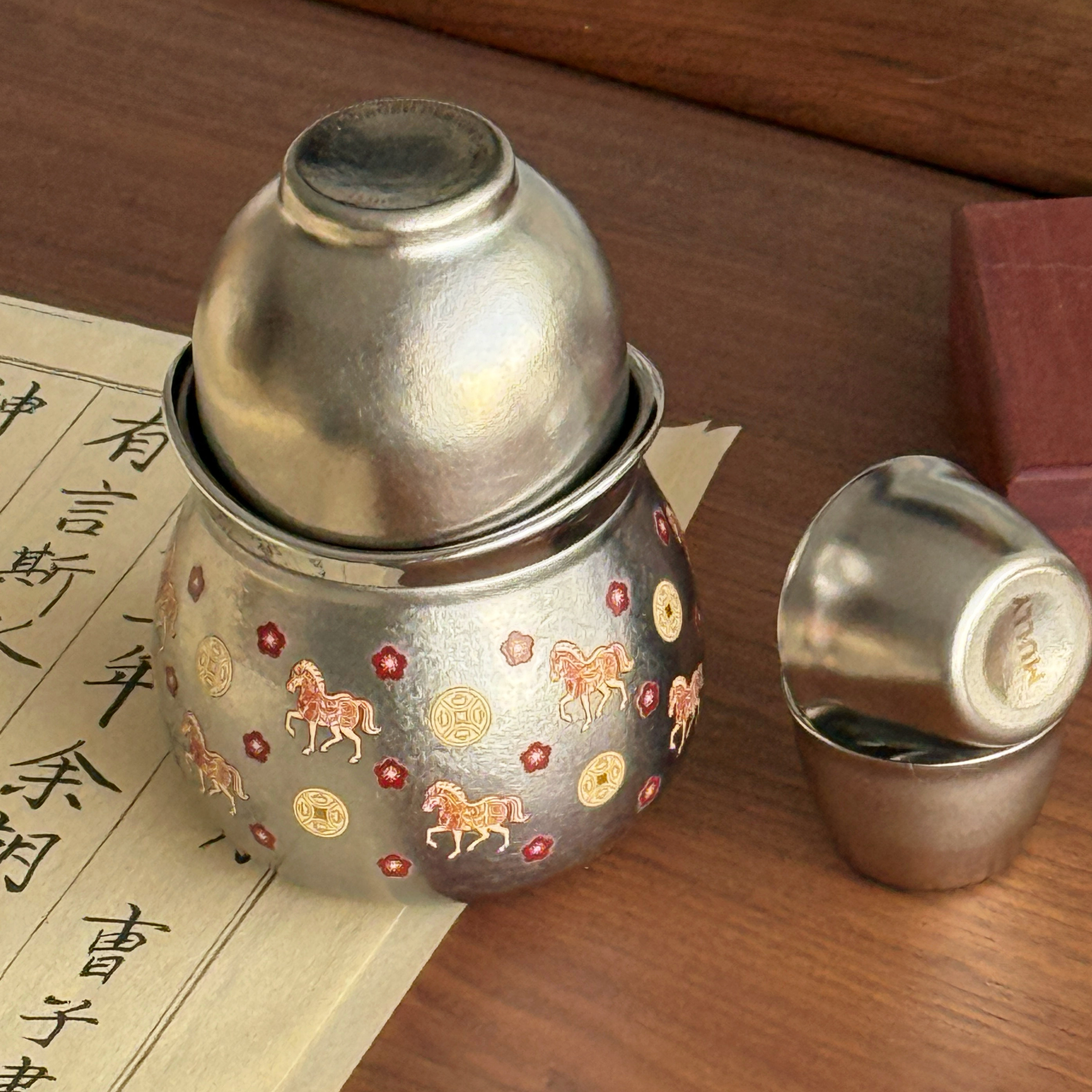 摩利马上有钱泡茶杯纯钛礼盒装便携旅行茶具高级感马年钛杯高颜值,餐饮具,旅行茶具,淘宝优惠券,粉丝福利购,淘宝优惠卷