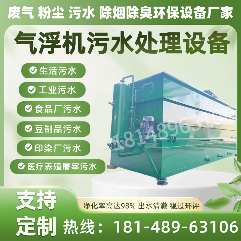 溶气气浮机污水处理设备小型污水处理设备屠宰养殖食品印刷气浮机