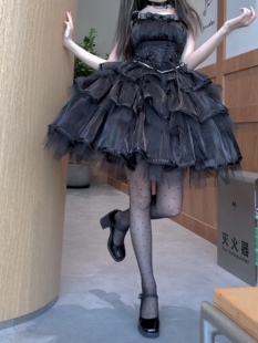 【全款现货】Kiko酱原创设计天鹅挽歌三段式lolita蓬蓬公主裙