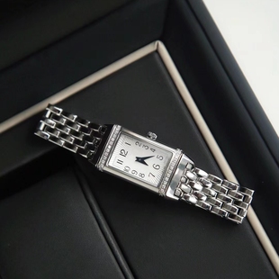 Top牛货~免检渠道 高品质商务定制精钢石英翻转矩形女款手表