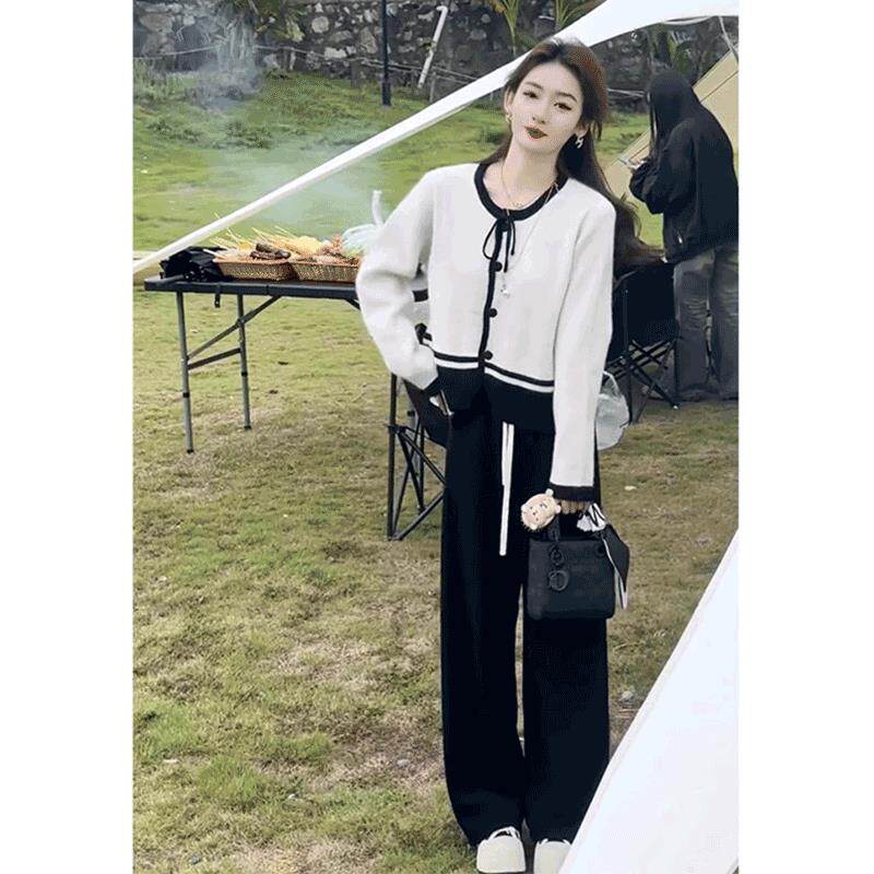 BLLOUKE高级感小香风套装女入秋搭配一整套韩系气质时髦外套休闲