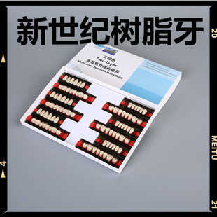 牙科材料合成树脂牙上海新世纪树脂牙二层色合成树脂牙齿科树脂牙
