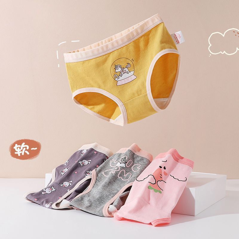 应景可爱卡通女宝宝纯棉三角内裤