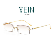魅影YEIN官方旗舰店幻影2650钻石切边近视镜超轻钛架专柜正品 男女