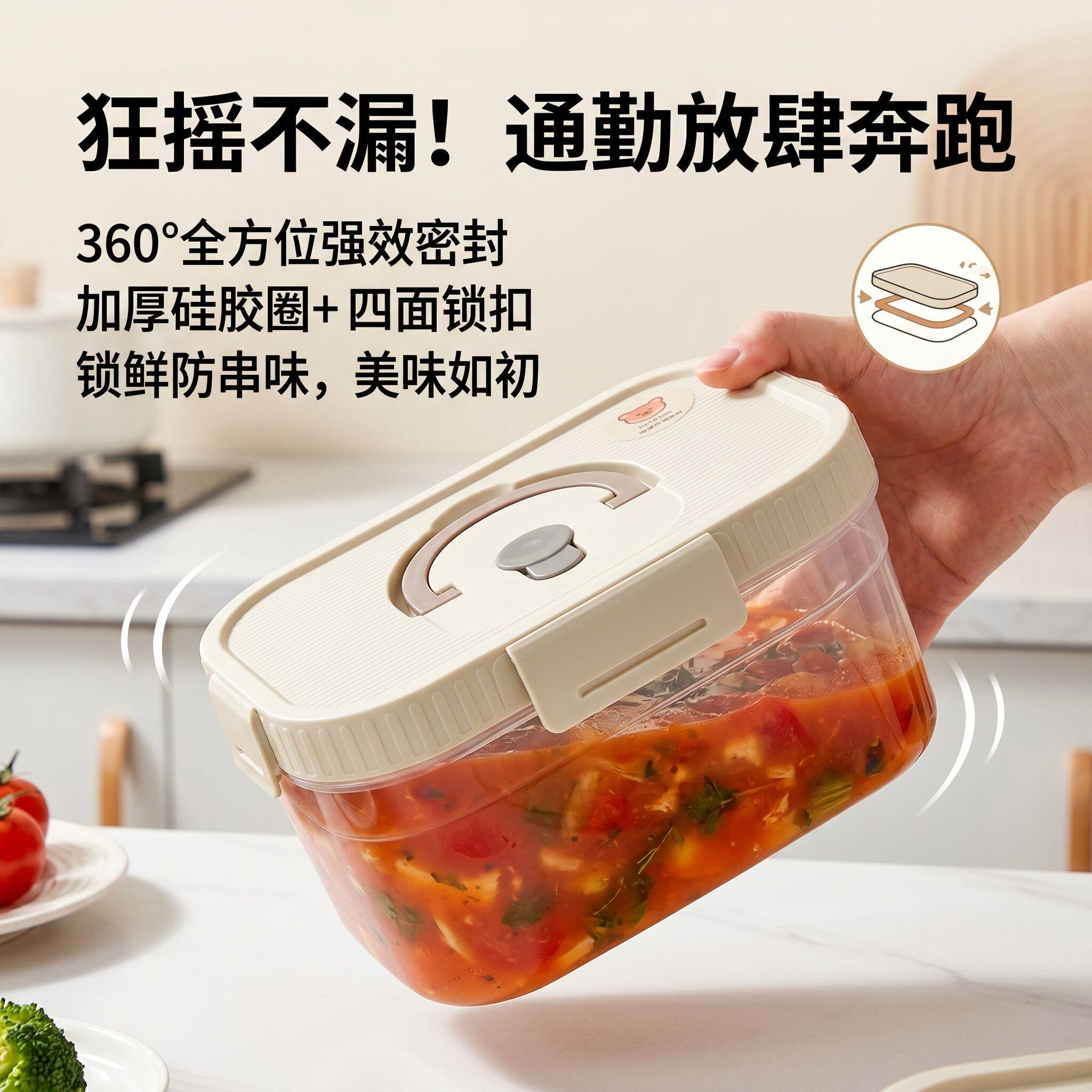 透明食品级可微波加热保鲜盒蔬菜沙拉上班族带饭母婴辅食存储新款