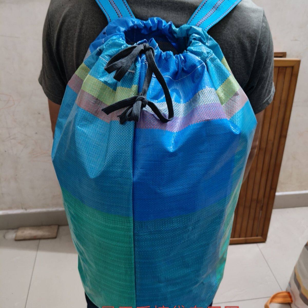 超大容量户外多功能背包渔具防水桶包加厚防水茶叶背篓采摘专用袋