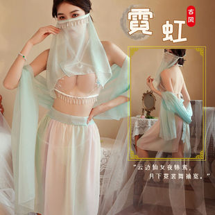 新款 汉服睡衣肚兜透超仙公主宫廷古装 贵妃性感纯欲风古风古代寝服