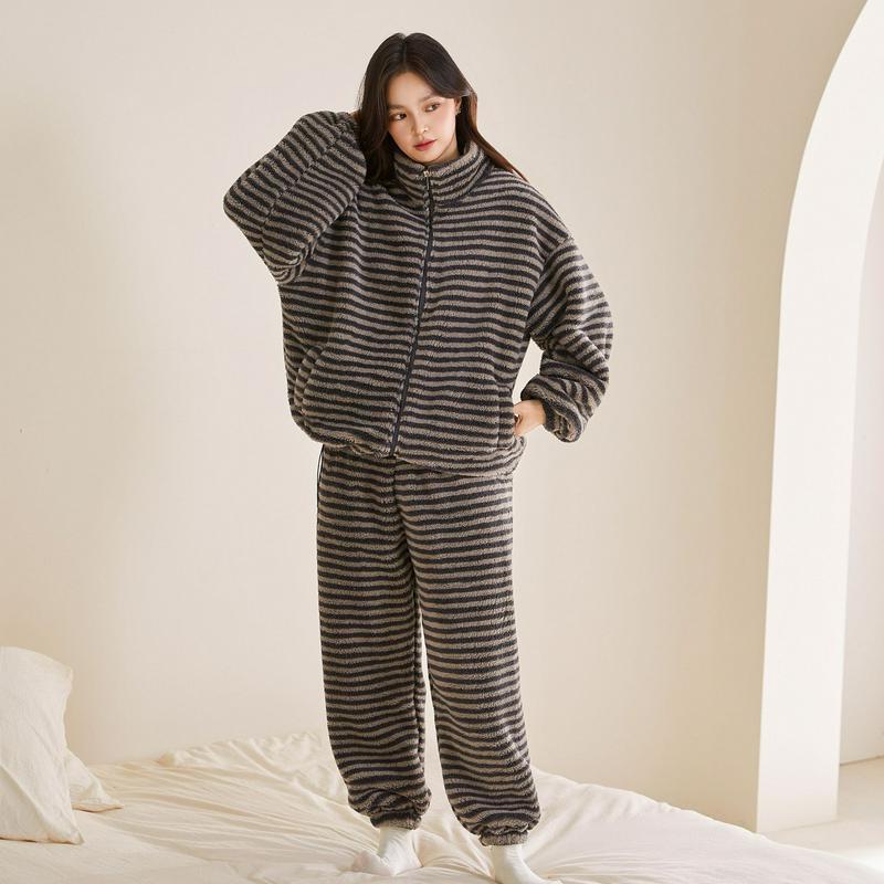 高级感珊瑚绒睡衣女冬款2