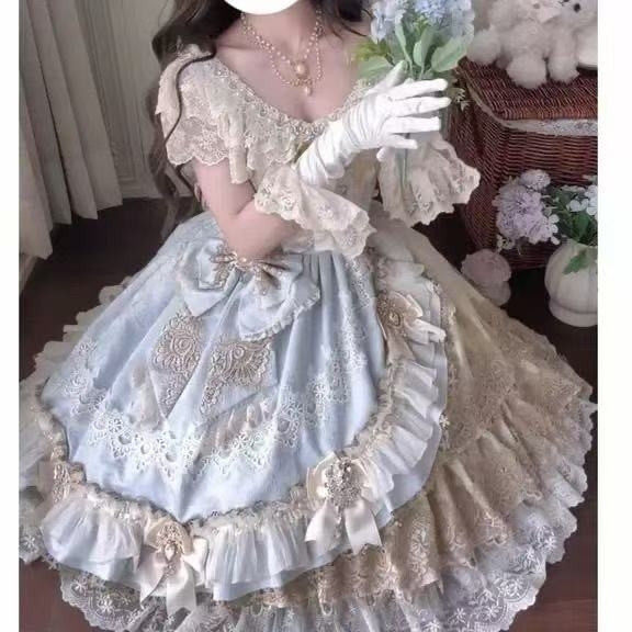 lolita裙子华丽花嫁成人图片