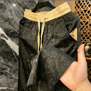 夏季新款中腰男百搭感简约时尚设计感休闲裤慵懒悠闲舒服自然