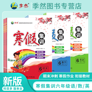 【现货】2026寒假集训小学6六年级寒假作业语文数学英语人教苏教北师大译林外研寒假衔接教材同步专项训练复习预习官方正品