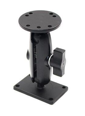 仓储叉车驾驶室导航电脑固定支架1英寸球头防抖AMPS孔位支架