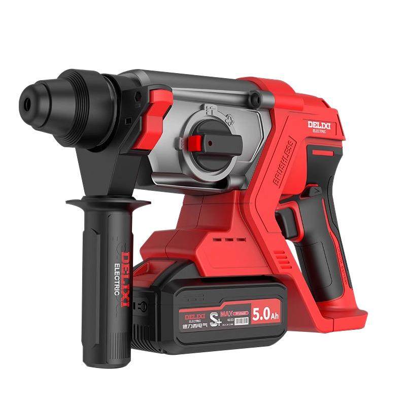 新款德力西充电电锤裸机电镐三用大功率混凝土两用无刷工具锂包邮,五金/工具,电锤,淘宝优惠券,粉丝福利购,淘宝优惠卷