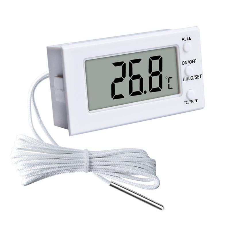 全新烤箱耐高温温度计带探头温度范围-50~300℃嵌入式电子数包邮