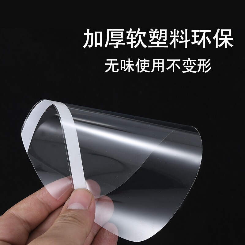 透明面罩美发店刘海贴染发护目贴 理发师剪发专用防水刘海贴